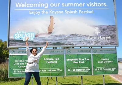 Making a splash on Knysna's front page